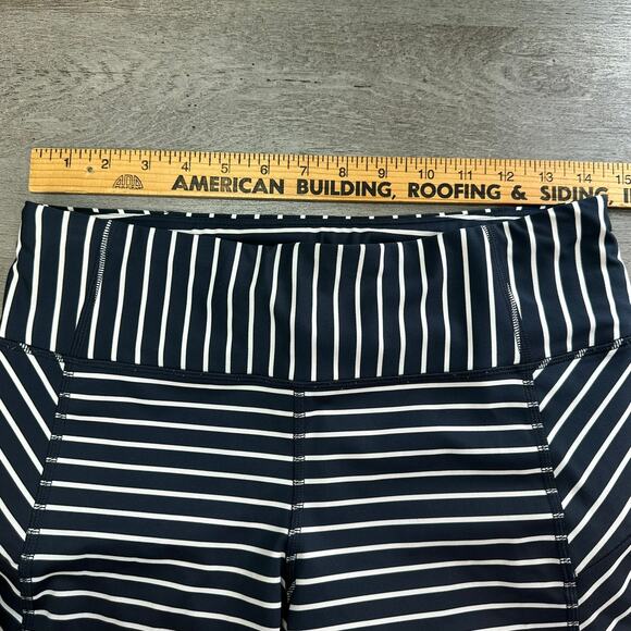 Athleta Stripe Contender 7/8 Tight in Powerlift Blue White Stripe Med - Picture 10 of 14